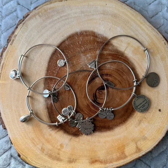 Alex and Ani Silver Charm Bracelet Lot - Picture 3 of 3